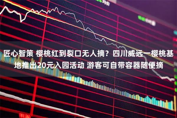 匠心智策 樱桃红到裂口无人摘？四川威远一樱桃基地推出20元入园活动 游客可自带容器随便摘