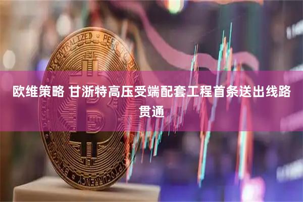 欧维策略 甘浙特高压受端配套工程首条送出线路贯通
